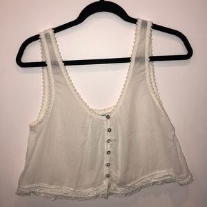 White Crop Top